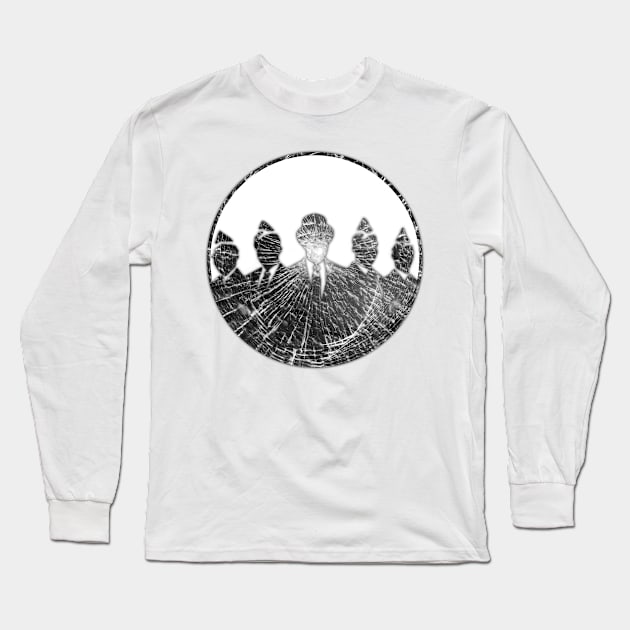 Coffin Dancing Pallbearers meme gray glass Long Sleeve T-Shirt by BijStore